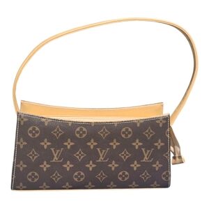 Louis Vuitton Monogram Viva Cite MM Shoulder Handbag Women Brown Luxury